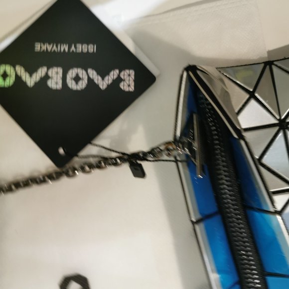 Bao Bao Issey Miyake Shoulder Bag Silver Grey - Picture 7 of 10